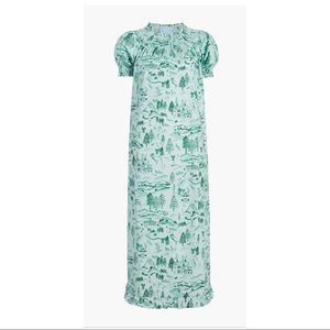 Hill house Home Caroline Nap Dress in Ski Chalet Toile NWT